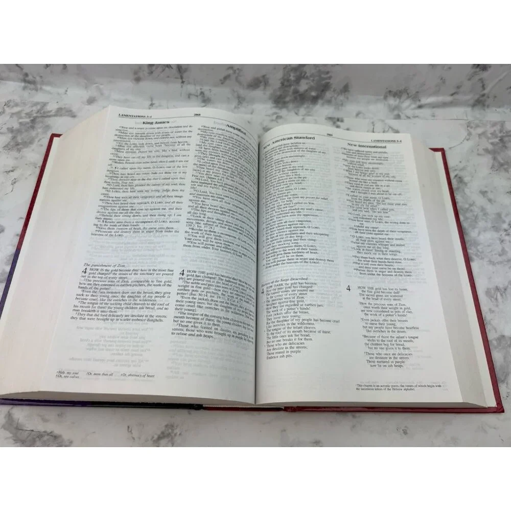 *Comparative Study Bible NIV Amplified Updated KJV NASB